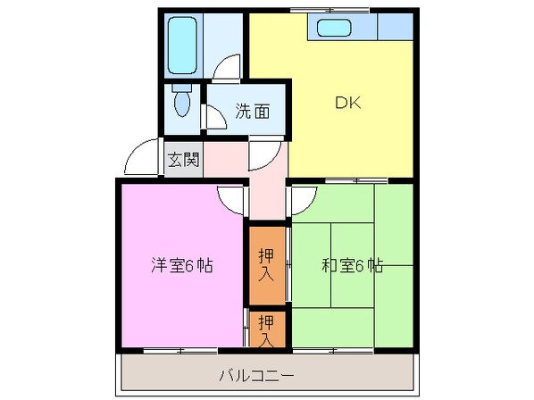 リバティーハイム川口1番館の物件間取画像